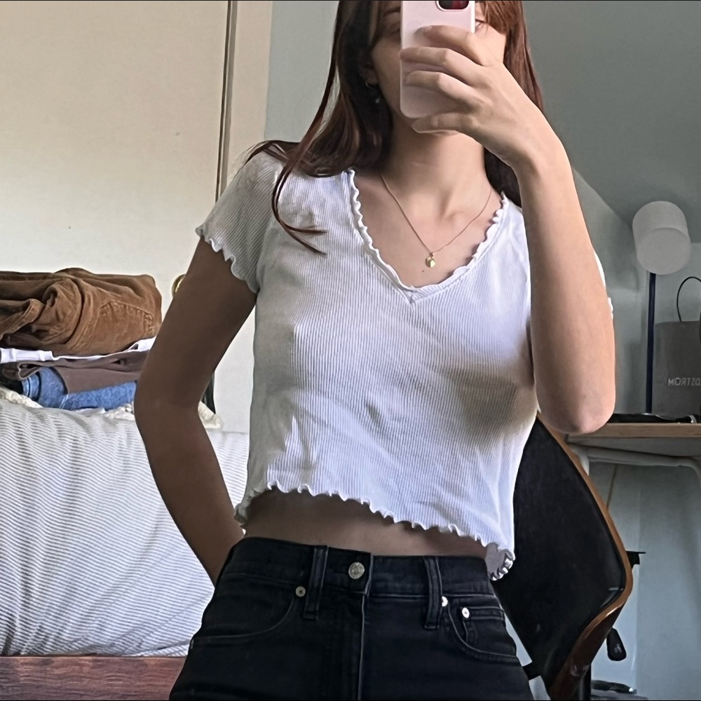 Lettuced White Tee